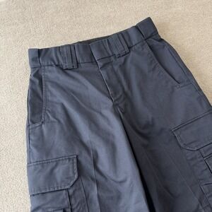 Elbeco Mens Cargo‎ Pants 30R Tek 3 Utility Carpenter Black Pockets Belt Loops
